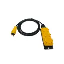 Удлинитель-шнур Itok i-connect-color-SU-KG-215-3-54-10-yellow 2x1.5 10 м 3 розетки 3500 Вт без заземления IP54 цвет желтый