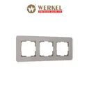 Рамка для розеток и выключателей Werkel Elite 3 поста цвет дымчатый