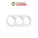 Рамка для розеток и выключателей Werkel Favorit Runda W0035101 3 поста цвет белый