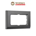 Рамка для двойной розетки Werkel W0081864 Stark 2 поста цвет графит матовый