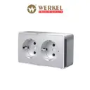 Розетка накладная Werkel W5072106 цвет серебряный