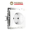 Розетка встраиваемая с заземлением Werkel цвет белый W1171301