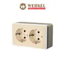 Розетка накладная с заземлением Werkel W5072110 цвет шампань