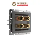 Розетка аудио встраиваемая Werkel a050752 цвет графит