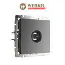 Розетка ТВ встраиваемая Werkel W1183064 оконечная цвет графит матовый