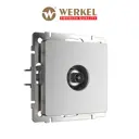 Розетка ТВ встраиваемая Werkel W1183065 оконечная цвет серебряный матовый