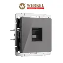 Розетка компьютерная встраиваемая Werkel Встраиваемые механизмы a064095 RJ45 цвет графит
