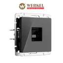 Розетка компьютерная встраиваемая Werkel Встраиваемые механизмы a064046 RJ45 цвет черный