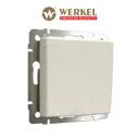 Розетка встраиваемая Werkel W1171262 a059276 с заземлением цвет айвори матовый