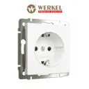 Розетка встраиваемая Werkel W1171161 a059266 с заземлением цвет белый матовый