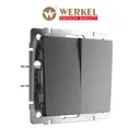 Выключатель встраиваемый Werkel Серия отсутствует a063098 2 клавиши цвет графит матовый
