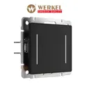 Выключатель сенсорный встраиваемый Werkel Встраиваемые механизмы W4522008 1 клавиша с подсветкой цвет черный