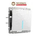 Выключатель встраиваемый Werkel a052030 1 клавиша с подсветкой цвет белый