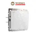 Розетка встраиваемая с заземлением Werkel цвет белый W1271201