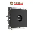 Розетка ТВ оконечная встраиваемая Werkel a051612 цвет черный