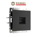Розетка RJ11 встраиваемая Werkel a051604 цвет черный