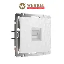 Розетка компьютерная встраиваемая Werkel a052015 RJ45 цвет белый