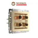 Розетка аудио встраиваемая Werkel a051421 цвет шампань