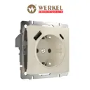 Розетка встраиваемая Werkel a056273 с заземлением 2 USB цвет слоновая кость