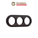 Рамка для розеток и выключателей Werkel Legend 3 поста цвет венге