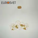 Светильник подвесной светодиодный Eurosvet 90369/12 12 м² нейтральный белый свет цвет оранжевый/медный