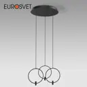 Светильник подвесной светодиодный Eurosvet 50257/3 a065627 2 м² нейтральный белый свет цвет черный