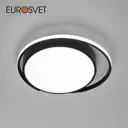 Люстра потолочная светодиодная Eurosvet a057125 с пультом управления 15 м² регулируемый RGB свет цвет черный