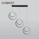 Светильник подвесной светодиодный Eurosvet 90308/3 черный 9 м² нейтральный белый свет цвет черный