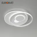 Люстра потолочная светодиодная Eurosvet a057130 с пультом управления 15 м² регулируемый белый свет цвет белый