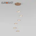 Светильник подвесной светодиодный Eurosvet Crespella A069295 11 м² теплый белый свет цвет золото