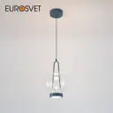 Светильник подвесной светодиодный Eurosvet Frasco A069345 5 м² желтый свет цвет синий/прозрачный