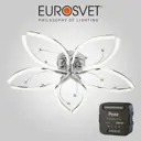 Умный светодиодный потолочный светильник Eurosvet 90056/5 хром