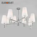 Люстра потолочная EUROSVET a060126 8 ламп 14 м² цвет хром