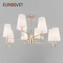Люстра потолочная EUROSVET a060129 8 ламп 14 м² цвет золото