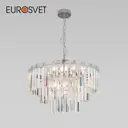 Люстра подвесная хрустальная Eurosvet a060642 Elegante 8 ламп 14 м² цвет прозрачный