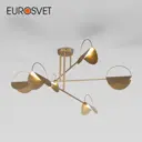 Люстра потолочная EUROSVET 70148/6 Grazia 6 ламп 7 м² цвет золото/белый матовый