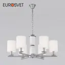 Люстра подвесная Eurosvet Caprera 6 ламп 11 м² цвет белый, никель
