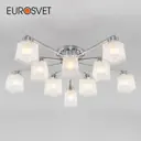 Потолочная люстра с плафонами EUROSVET 30162 хром