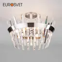 Потолочная люстра с хрусталем EUROSVET 10111/5 сатин-никель
