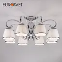 Потолочная люстра с абажурами EUROSVET 60088/8 хром