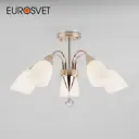 Потолочная люстра с плафонами EUROSVET 30149/5 золото