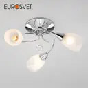 Люстра с плафонами EUROSVET 30100/3 хром