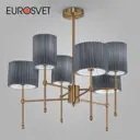 Люстра на штанге Eurosvet 60162/6 A065665 6 ламп 11 м² цвет серый/латунь