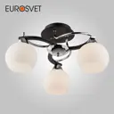 Люстра с плафонами EUROSVET 96543 хром венге