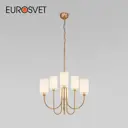 Люстра подвесная Eurosvet 60164/6 A065745 6 ламп 11 м² цвет белый/латунь