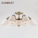 Люстра потолочная EUROSVET 8 ламп 38 м² цвет античная бронза