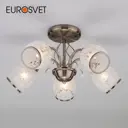 Люстра классическая EUROSVET 30026/5 античная бронза