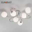 Потолочная люстра с плафонами EUROSVET 30136/6 хром