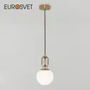 Подвесной светильник с плафоном EUROSVET 50151/1 золото