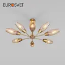 Потолочная люстра с плафонами EUROSVET 60140/12 золото